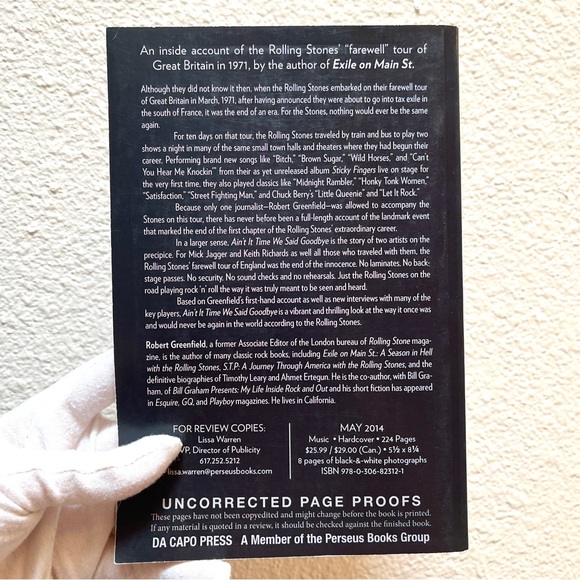 Rolling Stones! ‘Ain’t it Time We Said Goodbye’ by Robert Greenfield. EUC - Picture 2 of 5